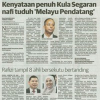 Kenyataan Penuh Kula Segaran Nafi Tuduh 'Melayu Pendatang'