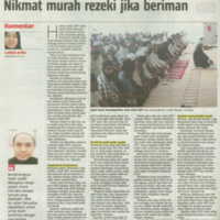 Nikmat Murah Rezeki Jika Beriman