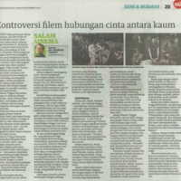 Kontroversi Filem Hubungan Cinta Antara Kaum