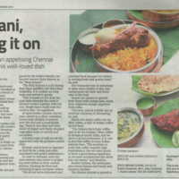 Briyani, Bring It On