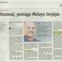 Profesional, Peniaga Melayu Terjejas